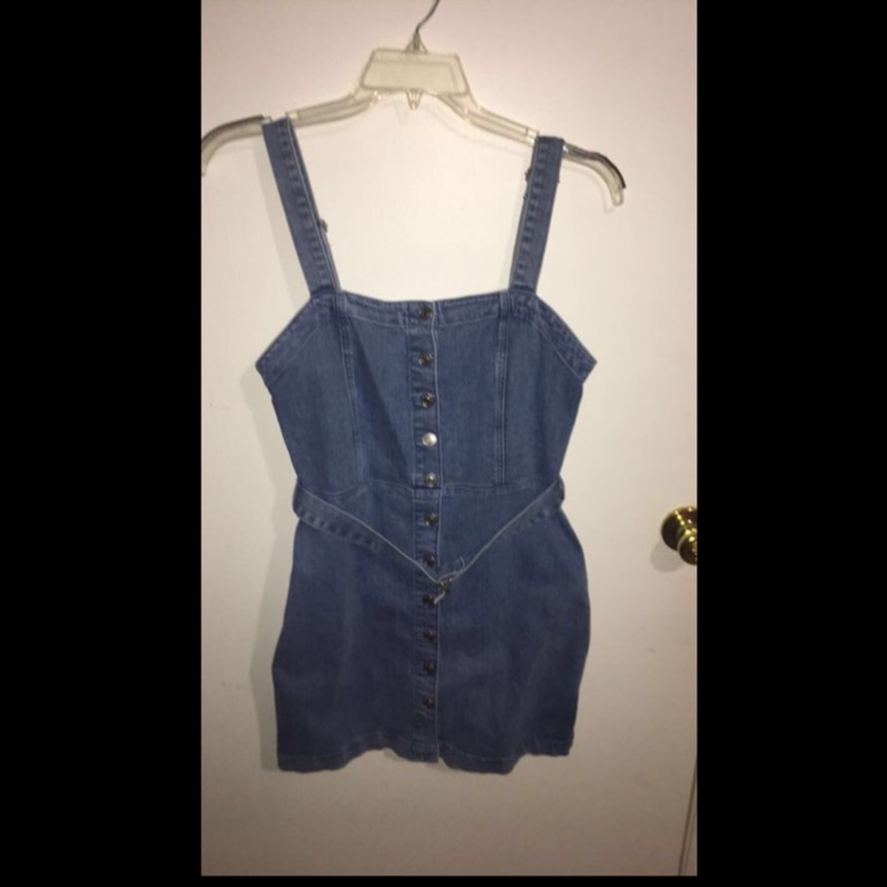 Garage Denim Fitted Dress